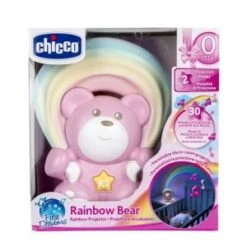Chicco Veilleuse Musicale Ourson Arc-en-ciel Rose