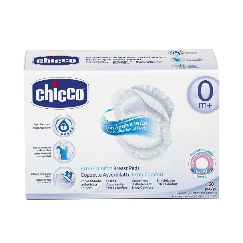 CHICCO Coussinets D'allaitement Sensitive 60 Pièces