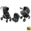 Poussette Trio Alysia I-Size - Anthracite CHICCO -Chicco poussette bebe trio alysia i size anthracite chicco