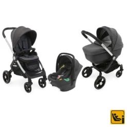 Poussette Trio Alysia I-Size - Anthracite CHICCO