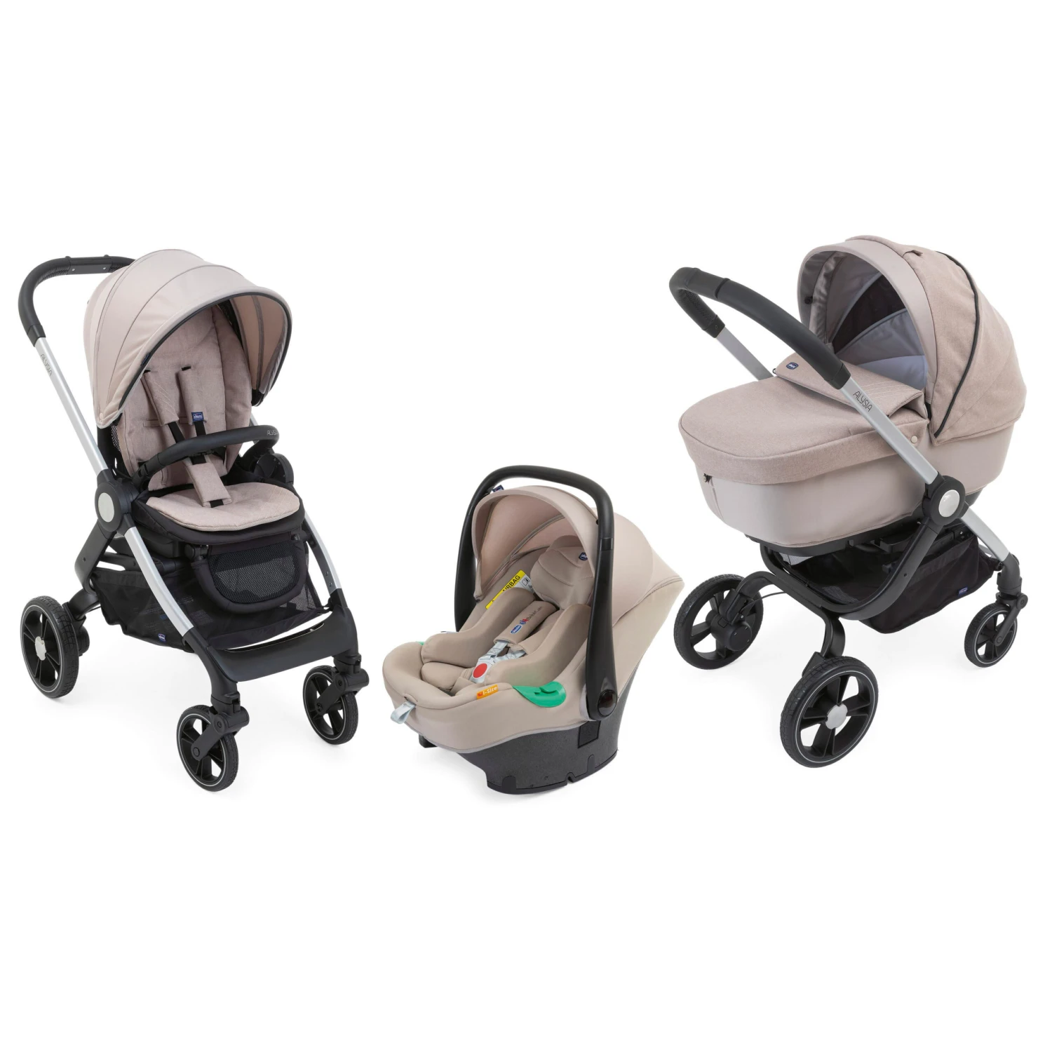 Poussette Trio Alysia I-Size - Sand CHICCO 3 Poussette Trio Alysia I-Size - Sand CHICCO