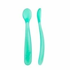 CHICCO Cuillères Souple Silicone X2 6m+